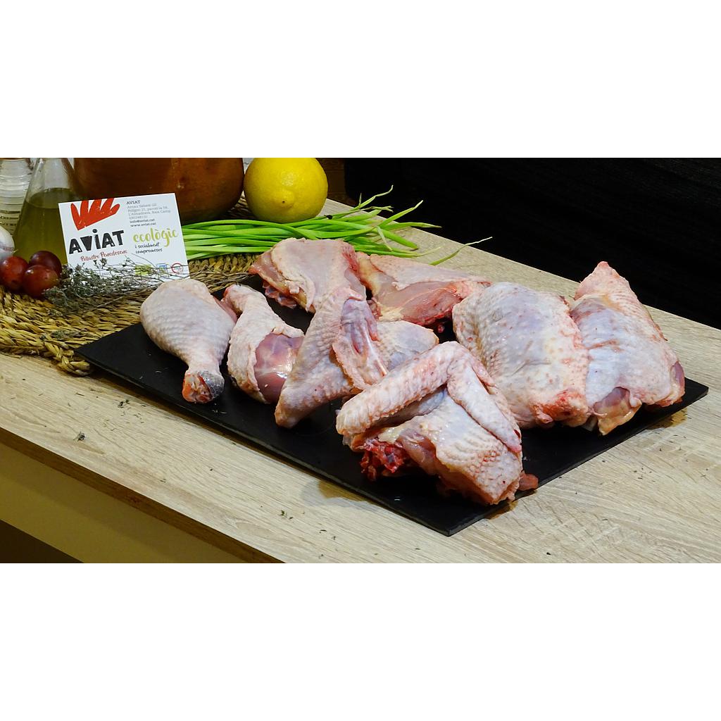 Pollo del Penedès eco a octavos Aviat - 1kg