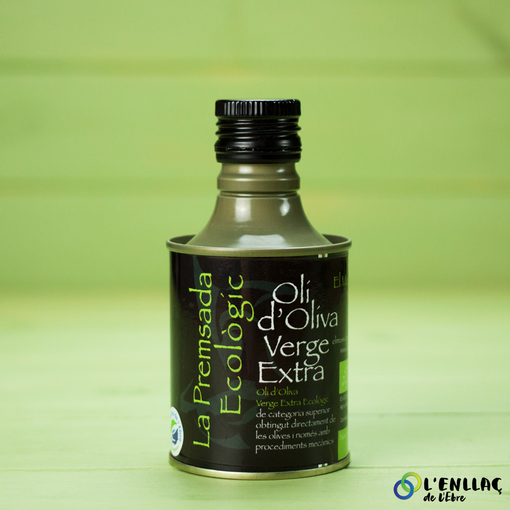 Organic Extra virgin Olive Oil Mussol Verd 0,25l metal